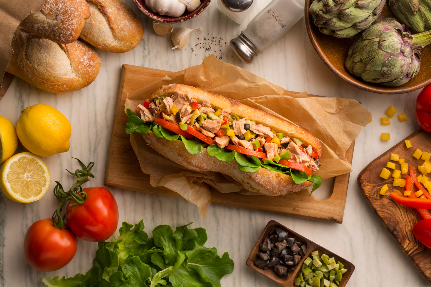 Mediterranean Tuna Baguette Portofino